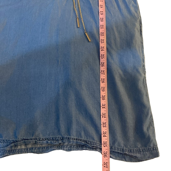 MICHAEL KORS Chain detail chambray dress ⛓️ medium ⛓️ - Picture 11 of 11